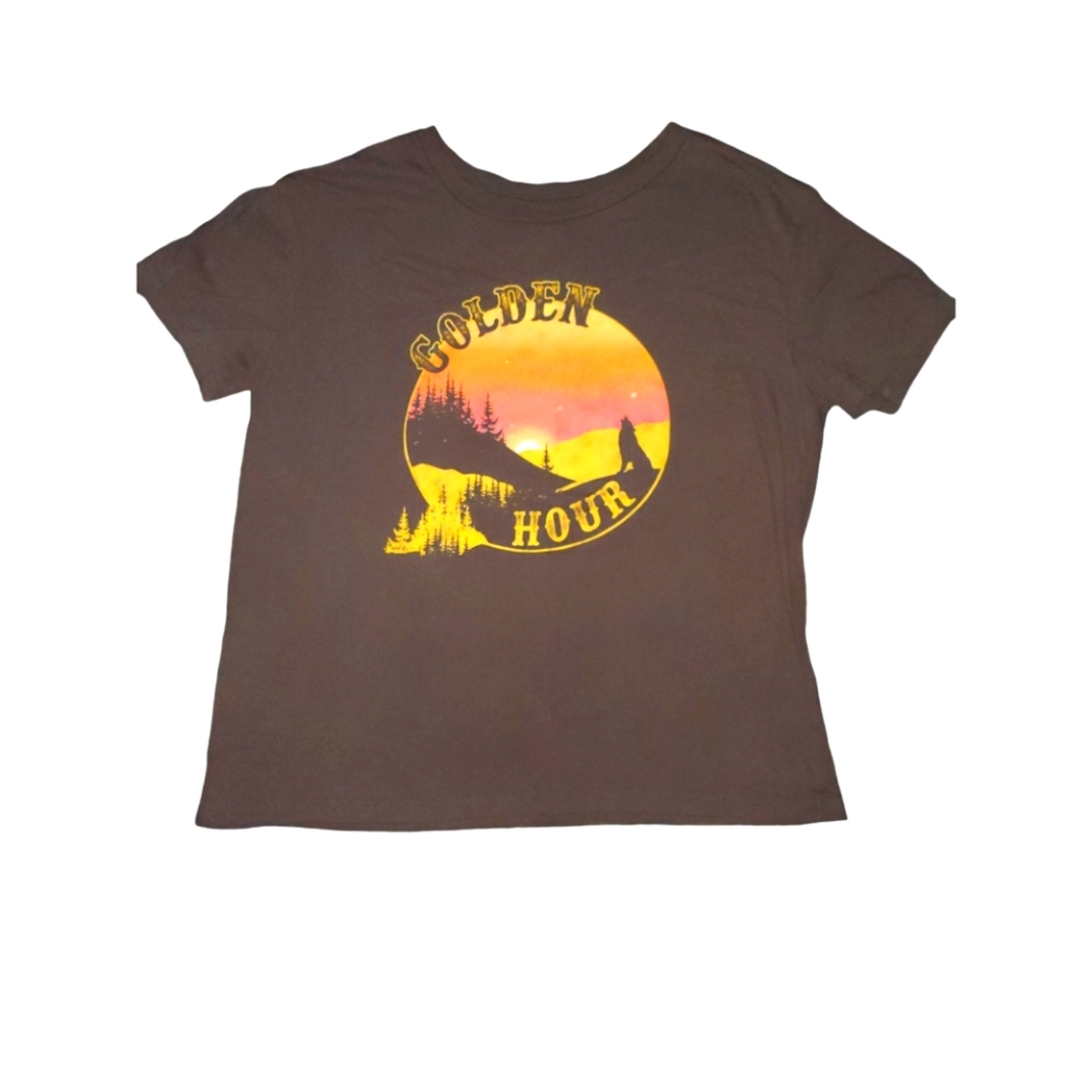 Fifth Sun Tee Shirt Brown Size Medium